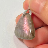 Pendant Natural Stone Irregular Shape Blue Purple Labradorite Pendant for Women Men Jewelry 1Pcs