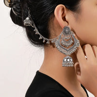 Fashionable Bohemian Tassel Earrings Bird Cage Bell Pendant Ethnic Style Dangle Earrings Elegant Personality Jewelry Accessories