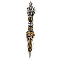 Vintage Vajvakilaka Pendant Necklace For Men Women Jewelry Trendy Gold Silver Collision Amulet Necklace Male Gift