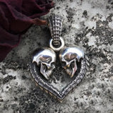 Retro Devil Mask Pendant Japanese Samurai Style Punk Pendant Necklace Men's Gothic Halloween Jewelry Gift