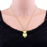 2024 new fashion stainless steel Republic of Serbia eagle pendant necklace temperament everything collarbone chain birthday anni