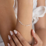 Custom brand name bracelet, custom name bracelet, custom double name or triple name, gift for girlfriend