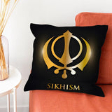 Sikh Khanda Sikhism Pillow Case Pillow Case Living Room Sofa Cushion Cover Suitable For Home Bedroom Room Decoration