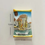 Poland 3D Fridge Magnets Tourism Souvenir Resin Refrigerator Magnets Sticker Collection Handicraft Gift Home Decoration Articles