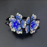 Fashion Acrylic Zircon Flower Hairpin Hair Accessories For Women Retro Elegant Duck Mouth Clip Headwear Ethnic Girl Jewelry Gift