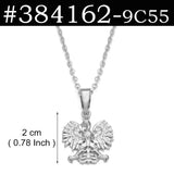 Anniyo Poland Symbol Eagle Pendant Necklaces for Women Men,Polska Poles Jewelry #384106