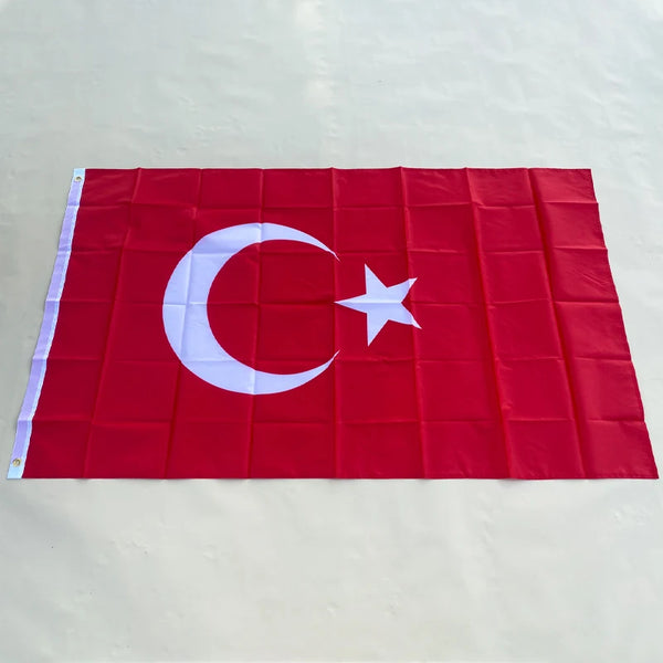 EOODLOVE FLAG Türkiye flag 90X150cm high quality polyester Türkiye 3x5ft indoor and outdoor decoration flag