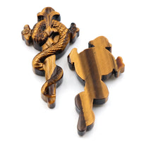 Natural Stone Tiger Eye Carving Pendant Charms For Jewelry Making Accessories DIY Cross Necklace Jewelry Pendants Findings Gift