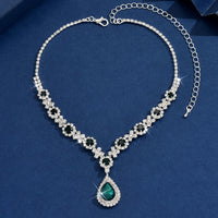 Ladies' fashionable and trendy design, water droplet necklace, jewelry suitable for dates, parties, holidays, gifts