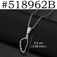 2025 New Arrivals Corsica Flag Pendant Necklaces Stainless Steel for Women Girls Sardinia Ethnic Jewelry #518762