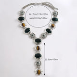 Large Heavy Chunky Necklace For Women Statement Vintage Fashion Jewelry Long Drop Daily Accessories Wholesale Holiday Gift MQ522