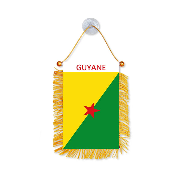 Directly Delivery Car Window Decoration Stain Bunting Pennant GUYANE Flags