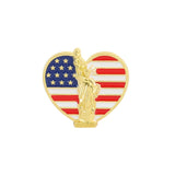 USA Flag Lapel Pin Cute Coat of Arms of United States American Map Flag National Emblem Brooch Button Badges Lapel Pins