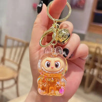 Acrylic Keychain with Flowing Sand Toy Figure Bag Accessory Cute Blind Box Decoration Gift Key Chain from Mainland China