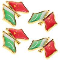 4pcs Pakistan Friendship Lapel Pins Brooch Pin For Women Metal Flag Badge Decorative Brooch Clothes Breastpin Enamel Hat