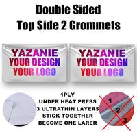 Single Double Sided Polyester Custom Flag 3x5/4x6/5x8FT with Brass Grommet Small Big Personalized Your Own Design Logo Text Flag