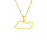 The new stainless steel glossy openwork Salvadoran pendant necklace is a bestseller for men and women on Amazon