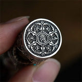 Six Character Great Bright Mantra Rotating Warp Cylinder Pendant Car Keychain For Men Women Jewelry Tassel Budda Beads Accessory