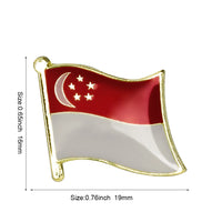 Flag Pins Country Flag Badge Flag Brooch National Flag Lapel Pin International Travel Pins Collections