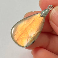 Pendant Natural Stone Irregular Shape Blue Purple Labradorite Pendant for Women Men Jewelry 1Pcs