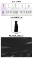 VC Elegant Black Satin Maxi Dress with Crisscross Spaghetti Straps and High Slit Ruffled Hem for High - Profile Occasions
