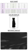 VC Elegant Black Satin Maxi Dress with Crisscross Spaghetti Straps and High Slit Ruffled Hem for High - Profile Occasions