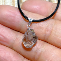 Natural Crystal Herkimer Diamond Pendant Hang Stone Gemstones Mineral Energy Reiki Home Decorations Gift Ore Crystals