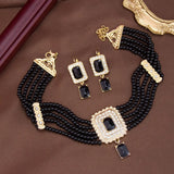 Neovisson Elegent Morocco Jewelry Set Delicate Handmade Beads Necklace Drop Earring Square Crystal Pendant Love Gift