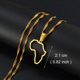 Anniyo Color Flag Nigeria Jamaica With Rhinestone Africa Maps Pendant Necklaces Ethnic Jewelry #122721