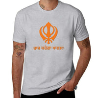 Raj Karega Khalsa T-Shirt plus size tops plain vintage clothes Short sleeve tee plain t shirts men