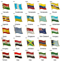 Flag Pins Country Flag Badge Flag Brooch National Flag Lapel Pin International Travel Pins Collections