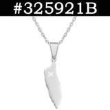 Anniyo Aruba Map and Flag Pendant Necklaces for Women Girls Jewelry Curacao #325921