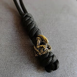 Vintage Hand-knitted Lanyard Keychain Biker helmet Pendant Paracord Rope weave Accessories Bag Hanging Handmade Car Keyring