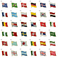 National Flag Metal Pin Badge Decorative Brooch Pins for Clothes Brooch Jewelry Rozetten Papier