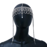Multilayer Rhinestone Fringe Head Chain Forehead Headband Indian African Bohemian Hair Accesories Tiara Headdress Hair Jewelry
