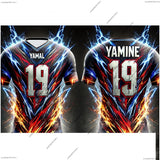 2025 Spanish Football Uniform Summer Yamal Men's No. 19 Football Uniform Breathable Sports T-shirt for Adults and Children