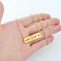 Anniyo Maldives Map Pendant Necklaces for Women Girls Maldivian Stainless Steel Jewelry #319901