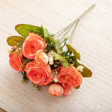 Silk Artificial Flower Rose Peony Bouque Home Decoration Bridal Holding Flower Wedding Decor Bouquet DIY Fake Flower Arrangement