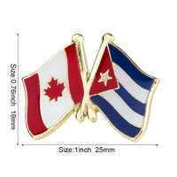 Flag Laple Pin Badge Brooch Canada friendship Ethiopia Ireland Brazil Pakistan Belgium Poland Germany Russia Philippines Finland