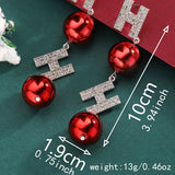 New Fashion Soldier King Pendant Earrings for Women Cute Animal Koala Rhinestone Bells Drop Earring New Year Holiday Jewelry
