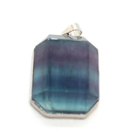 Natural Labradorite Crystal Rectangle Faceted Stone Pendants For Women Amethyst Apatite Gemstone Pendant Man Jewelry No Chain