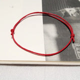 Rope Anklet Black Red Color Adjustable Bracelet Classic Men Women Summer Barefoot Sandals Anklet Jewelry