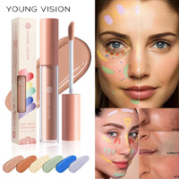 YOUNG VISION 6 Colors Hydrating Fresh Concealer Brightens Skin Tone and Covers Blemishes and Dark Eye Circles Concealer