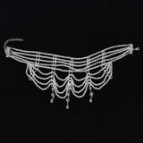 Black White Crystal Beads Necklace for Women Handmade Bohemian Drop Fashion Statement Choker Necklaces Female Lady Charm Jewelry