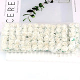 144PCS 1.5 cm Artificial Mini Paper Rose Bouquet For Scrapbooking For Wedding Party Decoration Cheap Artificial Rose Flowers