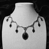 〔YY110〕Vampire Cameo Choker, Gothic Jewelry, Victoria, Retro, Butterfly, Blood Drop, Pagan, Witchcraft, Alternative, Necklace