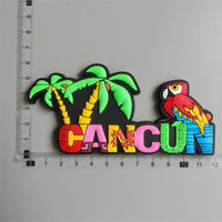 PVC Fridge Magnets Tourist Fridge Magnets for Cancun Mexico Honduras Fridge Decorations Stickers Home Decor