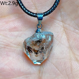 Natural Crystal Herkimer Diamond Pendant Hang Stone Gemstones Mineral Energy Reiki Home Decorations Gift Ore Crystals