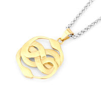 Retro Double Snake Personalized Fashion Necklace Golden Snake Stainless Steel Pendant Boy Girl Jewelry Gift Jewelry Wholesale