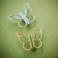 Hanreshe Classic Butterfly Psi Psychology Brooch Pins Medical Enamel Lapel Badge Jewelry Gift for Psychiatrist Doctor Nurse